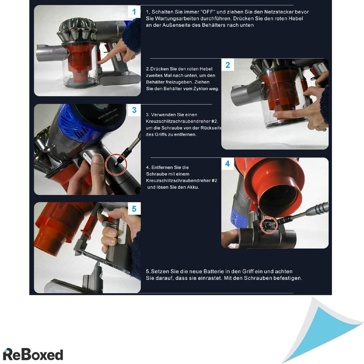 Yaber Baterie Acumulator OEM Dyson V6 3000mAh 21.6V Filtre Cadou