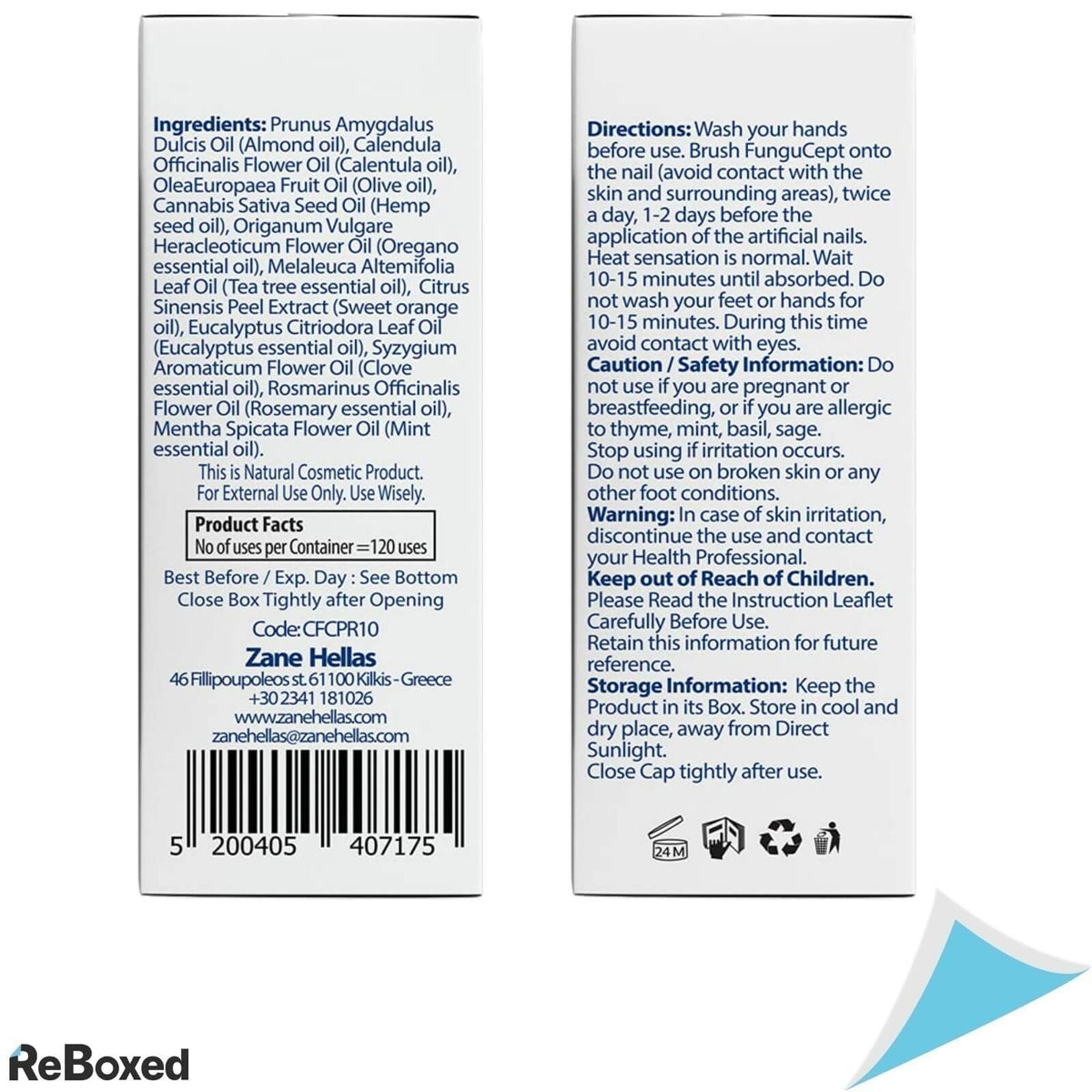 Zane Hellas 10ml FunguCept Protect Oregano Balsam Picioare